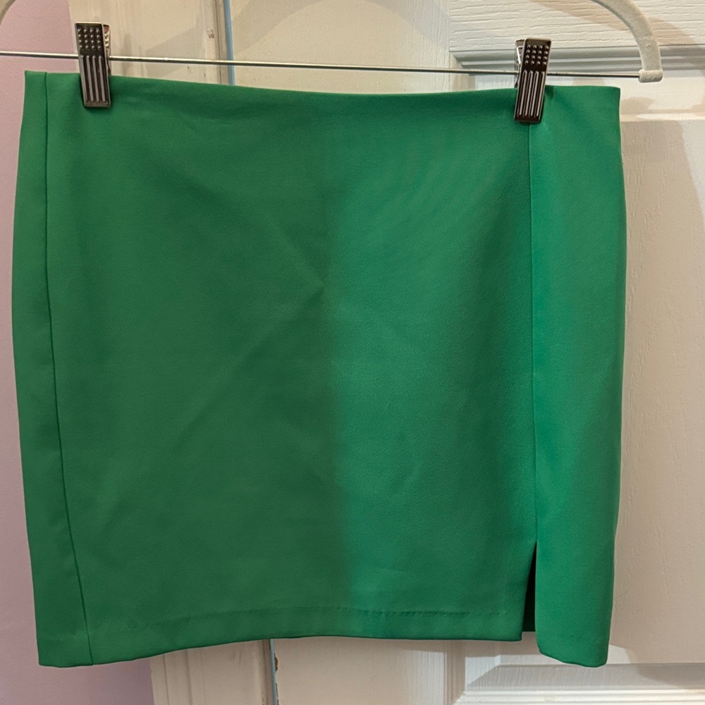 Lucy Paris Vibrant Green Pencil Skirt